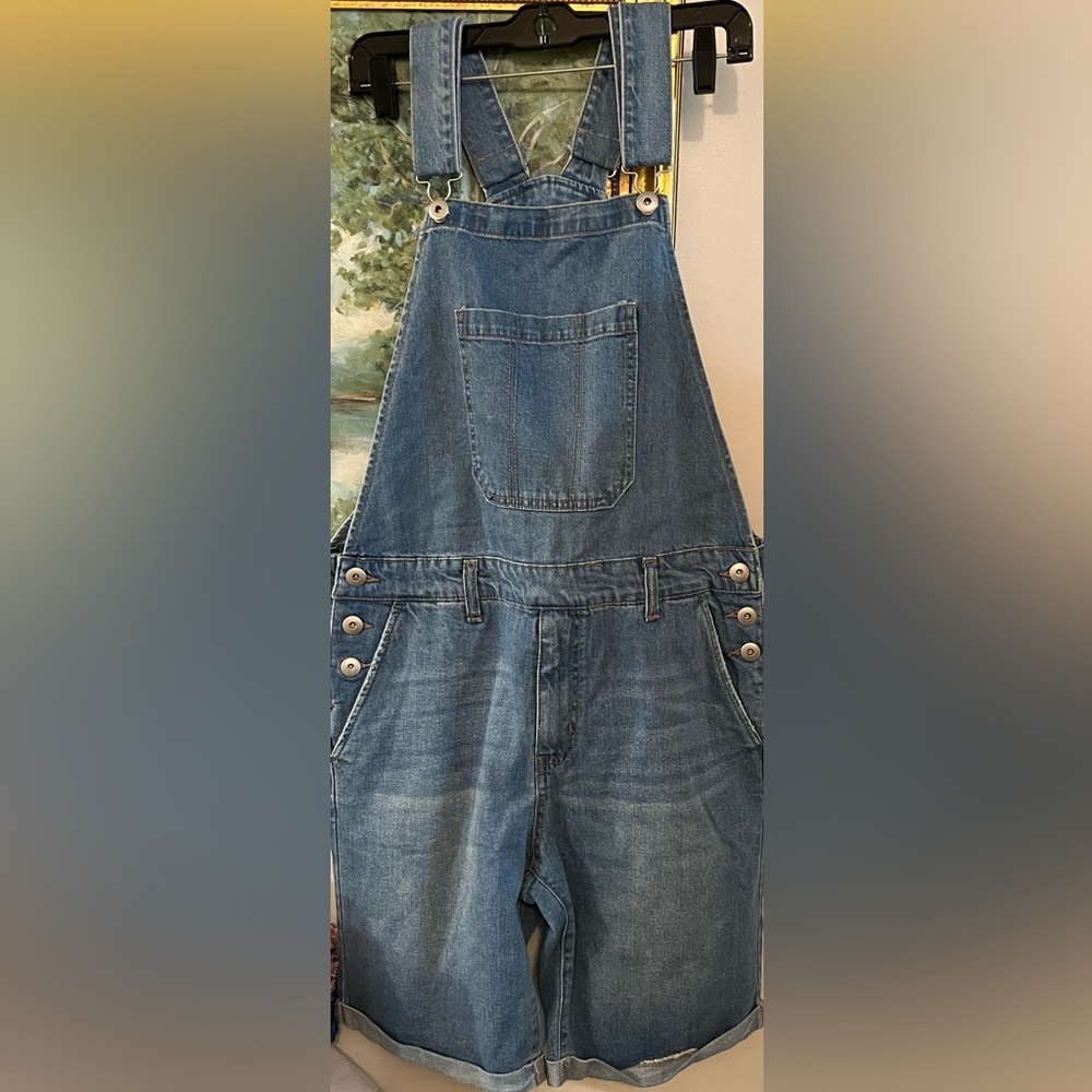 New forever 21 denim overalls SZ m